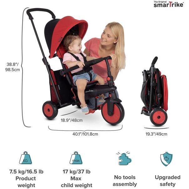 SMART TRIKE Tricikl STR3 plus - crveni - 5021533