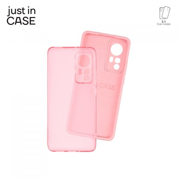 JUST IN CASE 2u1 Extra case MIX paket pink za Xiaomi 12 - MIX313PK