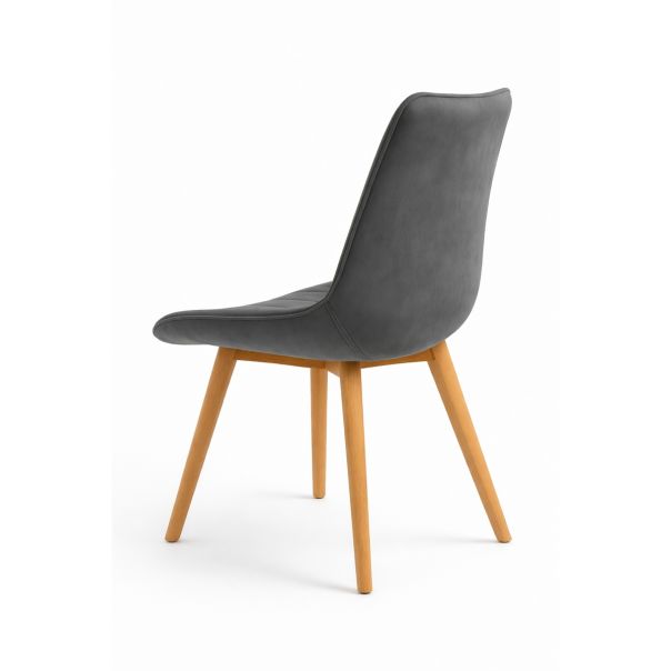 MODUL Trpezarijska stolica Linea Wood siva c-413 - EP3136559