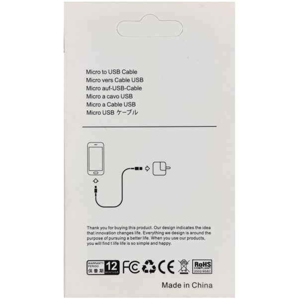GEMBIRD Adapter kabl, Micro USB na USB kabl, CCP-mUSB2-AMBM-1.0M, 1m, bela - 43277