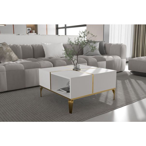 HANAH HOME Klub sto Nirvana, bela/zlatna - 505CRL1417