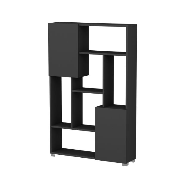 HANAH HOME Polica za knjige De More, antracit - 505CRL1804