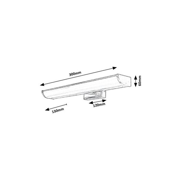 Rabalux Kupatilska rasveta Evron LED 5W hrom (5062) - 5062