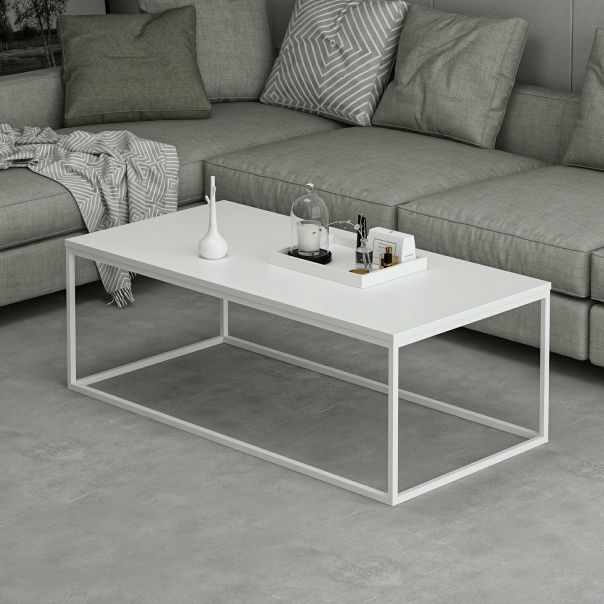 HANAH HOME Klub sto Tiger, bela - 506MNR1203