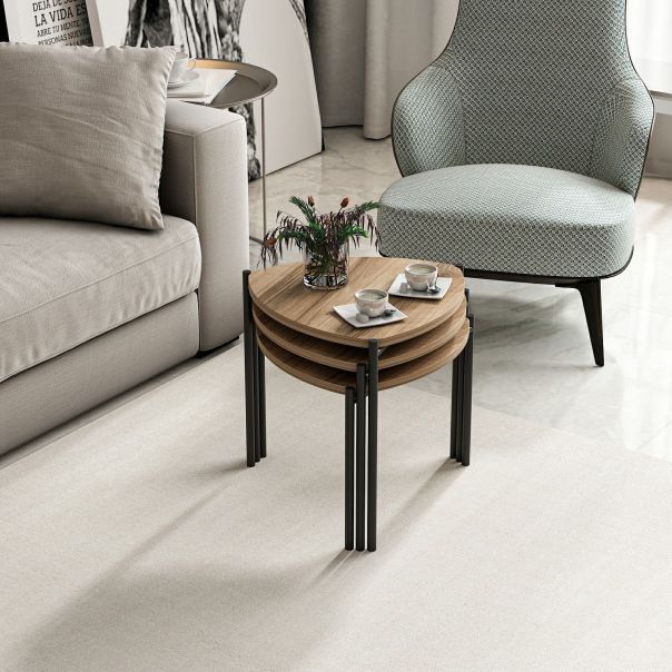 HANAH HOME Set klub stolova Lenny, braon - 506MNR1225