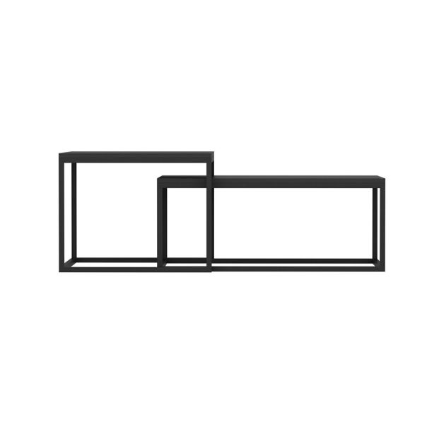 HANAH HOME Set klub stolova Leka, crna - 506MNR1232