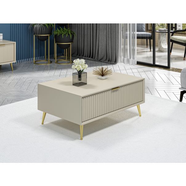 HANAH HOME Klub sto Luxe, krem - 506MNR1259