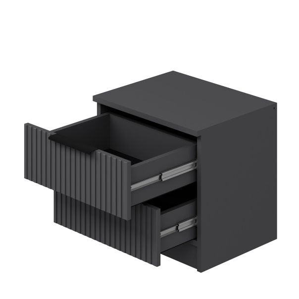 HANAH HOME Noćni ormarić Kale Plus - 7898m, antracit - 506MNR1506
