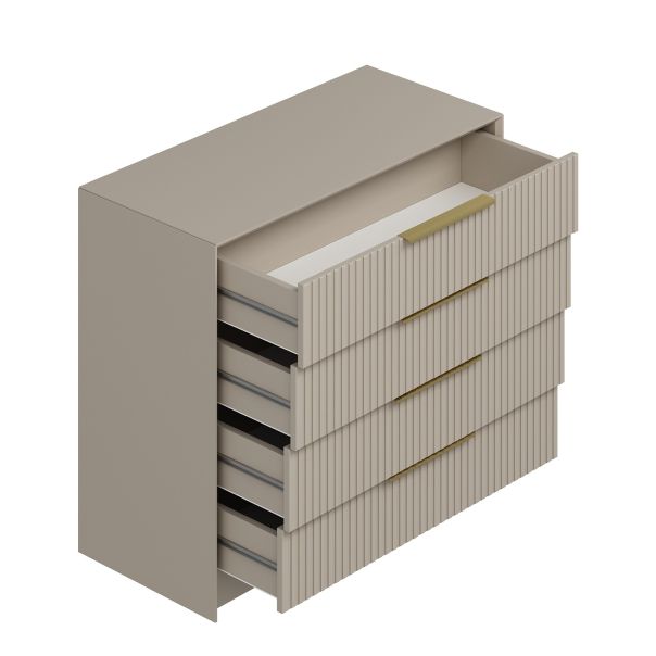 HANAH HOME Komoda sa ogledalom Kale Luxe - 7940, pesak - EP2799742