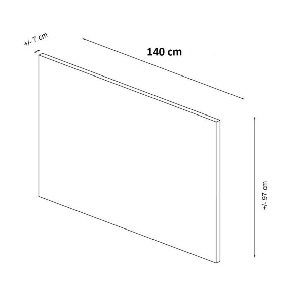 HANAH HOME Uzglavlje za kevet 140cm Safir, bež - EP3132628