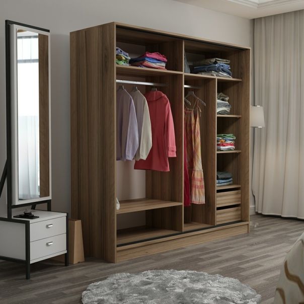 HANAH HOME Ormar Kale 3974, braon - 506MNR2532