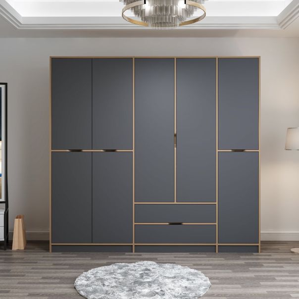 HANAH HOME Ormar Elina 8164, braon/antracit - 506MNR3731