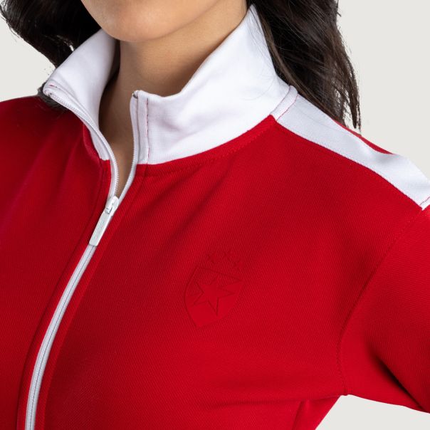 FK CRVENA ZVEZDA ženska trenerka pike crvena  gornji deo - 507-25-5