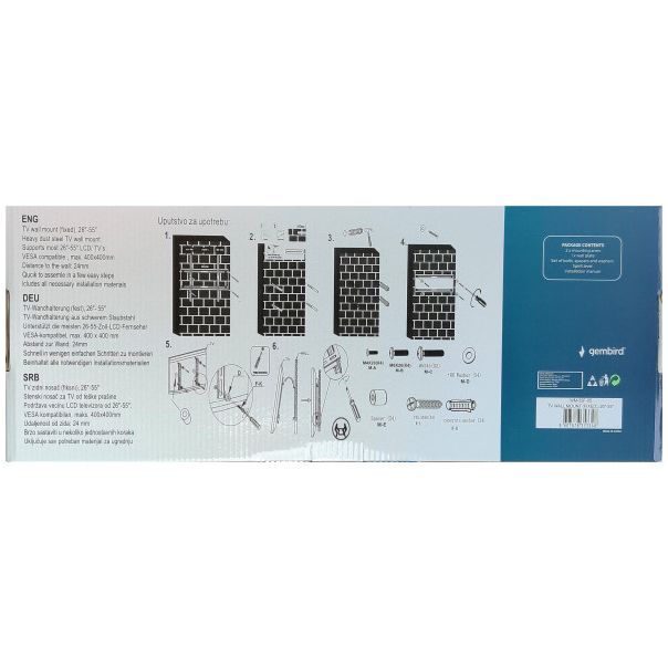 GEMBIRD Nosač za televizor zidni, 26