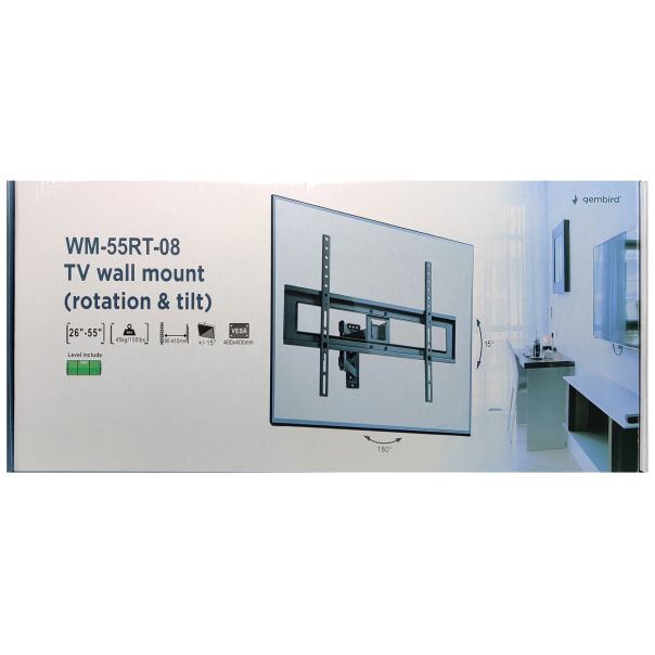 GEMBIRD Nosač za televizor zidni, podesivi, 26