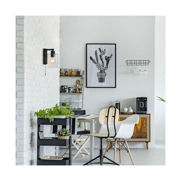 Rabalux Zidna lampa Miroslaw E27 1x MAX 40W mat crno (5077) - 5077