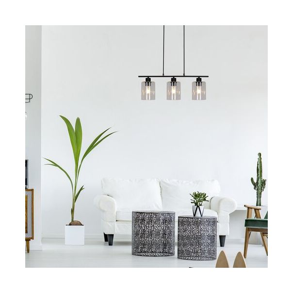 Rabalux Visilica Miroslaw E27 3x MAX 40W mat crno (5078) - 5078