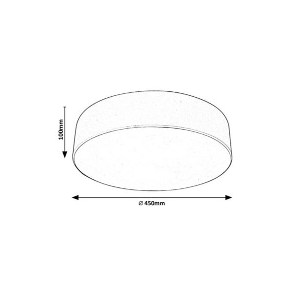 Rabalux Plafonjera Renata E27 3x MAX 10W mat belo (5083) - 5083