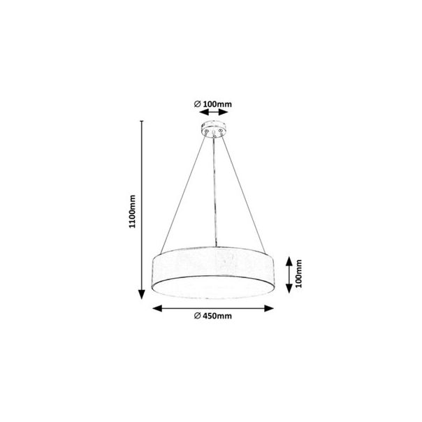 Rabalux Visilica Renata E27 3x MAX 10W mat belo (5084) - 5084-1