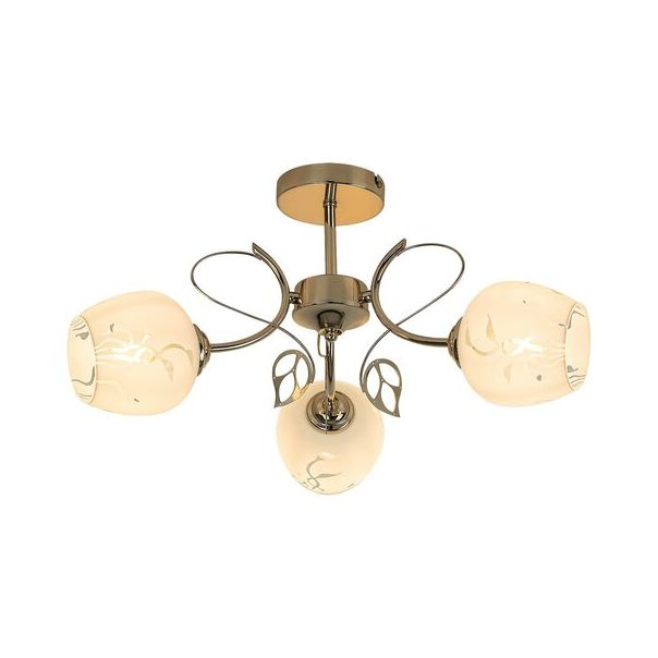 Rabalux Plafonjera Fauna E27 3x MAX 40W zlatna (5098) - 5098