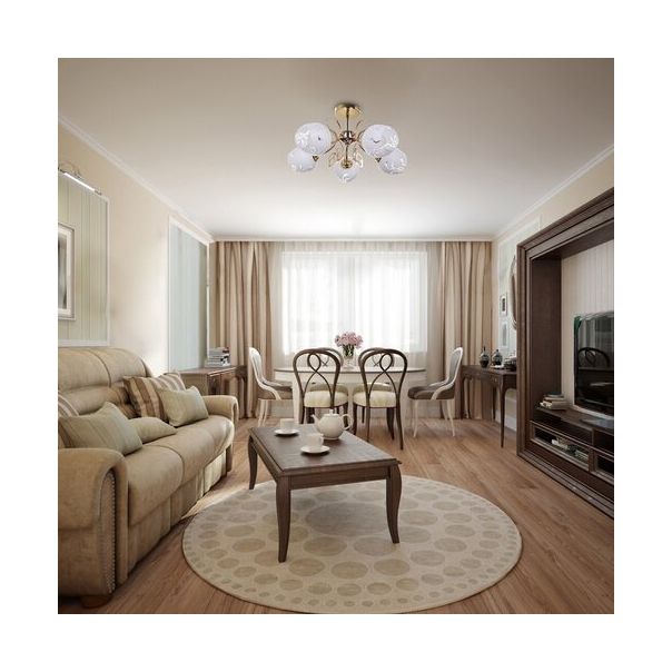 Rabalux Plafonjera Fauna E27 5x MAX 40W zlatna (5099) - 5099