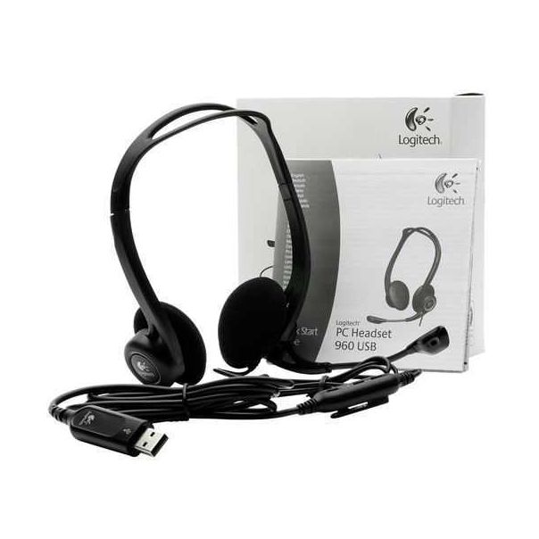 LOGITECH Slušalice sa mikrofonom za poslovne korisnike PC 960, crne - 981-000100