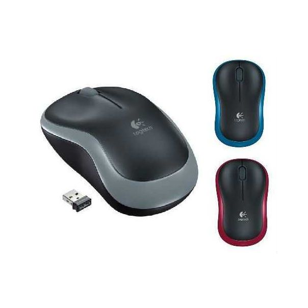 LOGITECH Bežični miš za laptop M185, sivi - 5099206027275