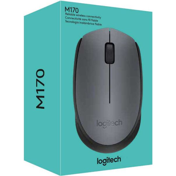 LOGITECH Wireless Mouse M170 - EMEA -  GREY - 910-004642