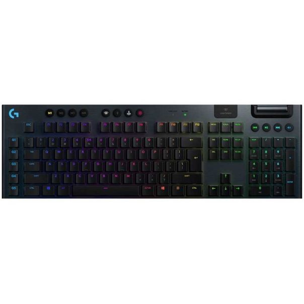 Logitech G915 LIGHTSPEED Wireless RGB Mechanical Gaming Kbd - GL Clicky - Carbon - 5099206082779