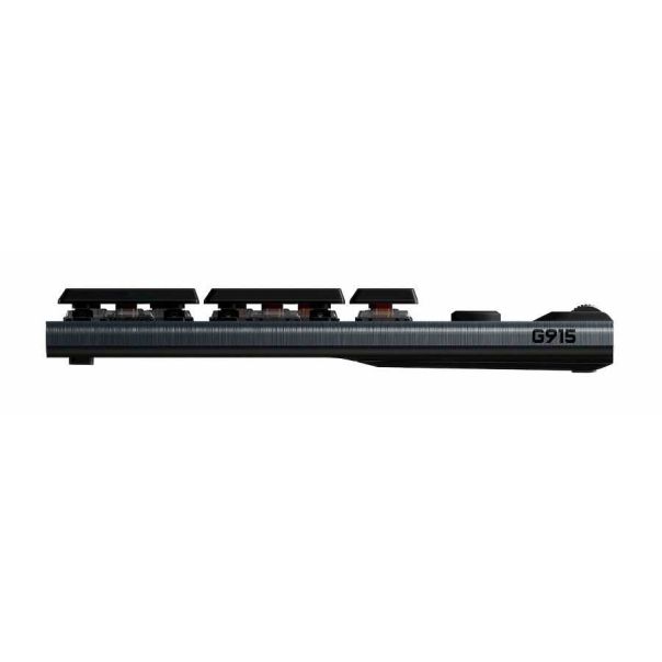 Logitech G915 LIGHTSPEED Wireless RGB Mechanical Gaming Kbd - GL Clicky - Carbon - 5099206082779
