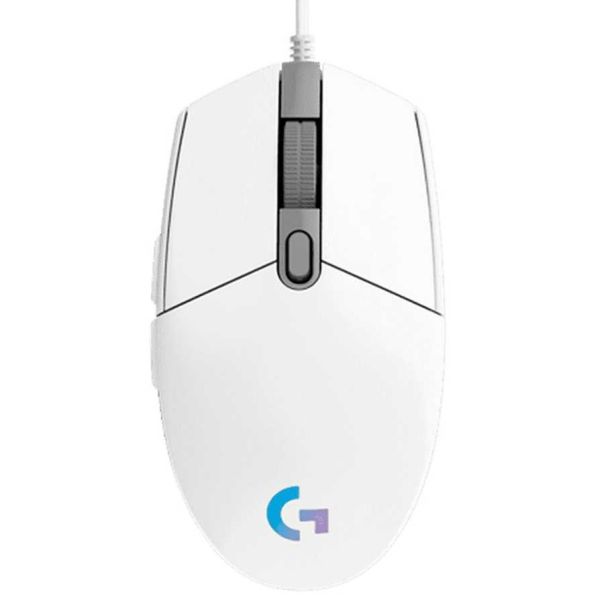 LOGITECH Gaming miš G102 Lightsync USB, beli - 910-005824