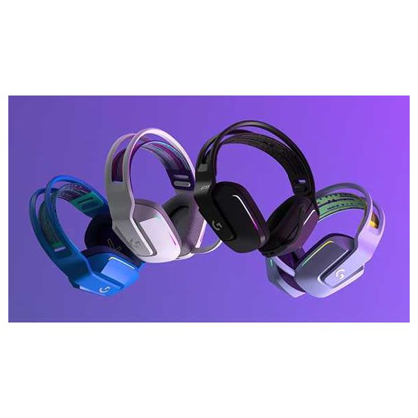 LOGITECH Bežične gaming slušalice G733 Lightspeed RGB, bele - 5099206089532