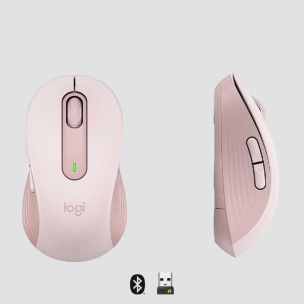 LOGITECH Bežčni miš M650, rozi - 044418
