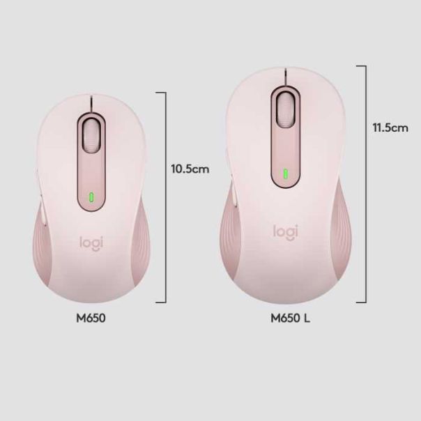 LOGITECH Bežčni miš M650, rozi - 044418