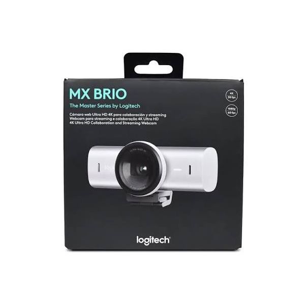 LOGITECH MX Brio 4K Ultra HD Webcam - Pale Grey - EP1929510