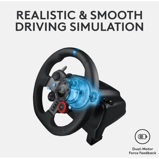 LOGITECH G29 Driving Force Gaming Racing Wheel + A10 Headset - EP3097592