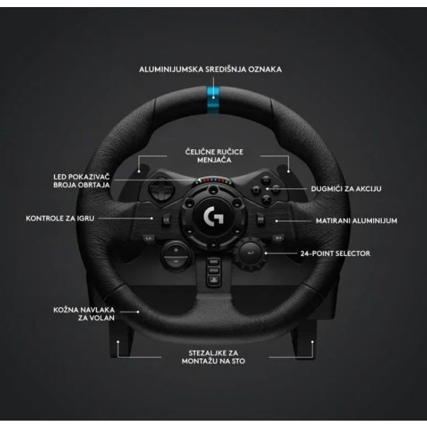LOGITECH G923 Trueforce Racing Wheel + Shifter - EP2781803