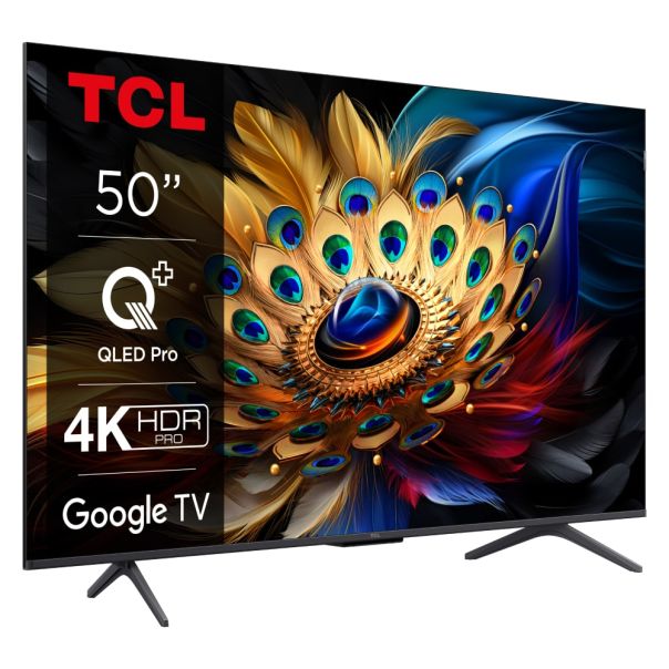 TCL Televizor 50C655, Ultra HD, Google TV Smart - 50C655