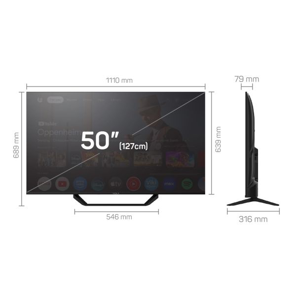 TESLA Televizor 50E655BUS, Ultra HD, Google TV Smart - 50E655BUS