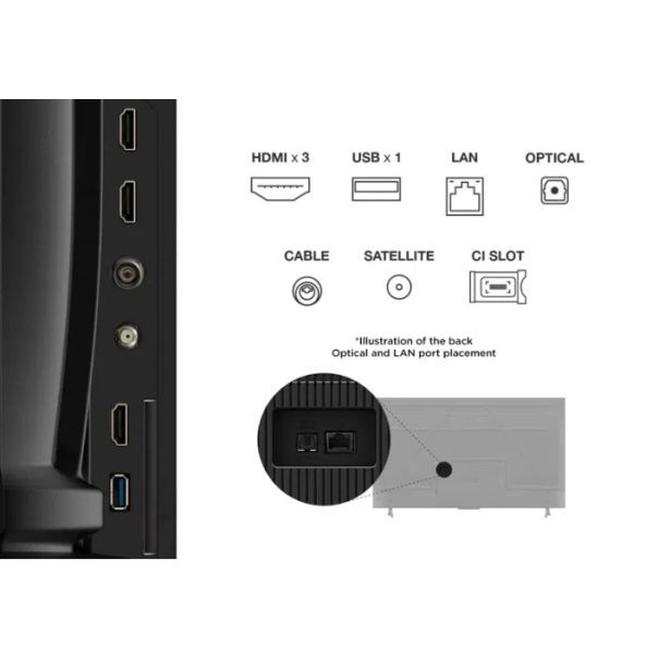 TCL Televizor 50V6C, Ultra HD, Google TV Smart - 50V6C