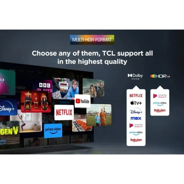 TCL Televizor 50V6C, Ultra HD, Google TV Smart - 50V6C