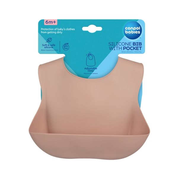 CANPOL BABIES SILIKONSKA PORTIKLA SA DZEPOM 51/030 BEIGE - EP2739650