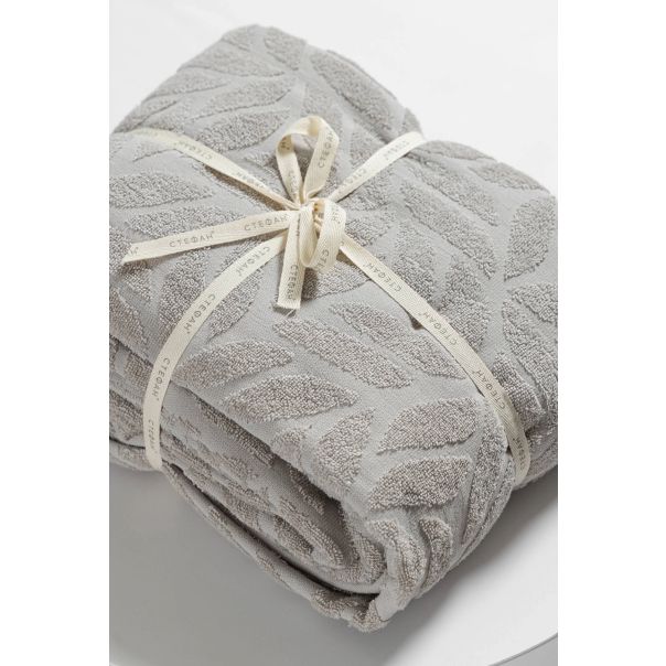 STEFAN Frotirski prekrivač 200x210cm Liska, siva - 51-sival