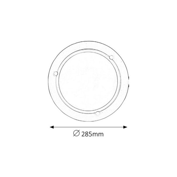 Rabalux Plafonjera Ufo E27 1x MAX 60W bela (5101) - 5101-1
