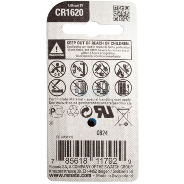 RENATA Baterija CR 1620 3V Litijum, 1kom - 43629