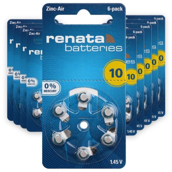 RENATA Baterija ZA10 1,45V Zink-Air, 6kom (cena po komadu) - 43632