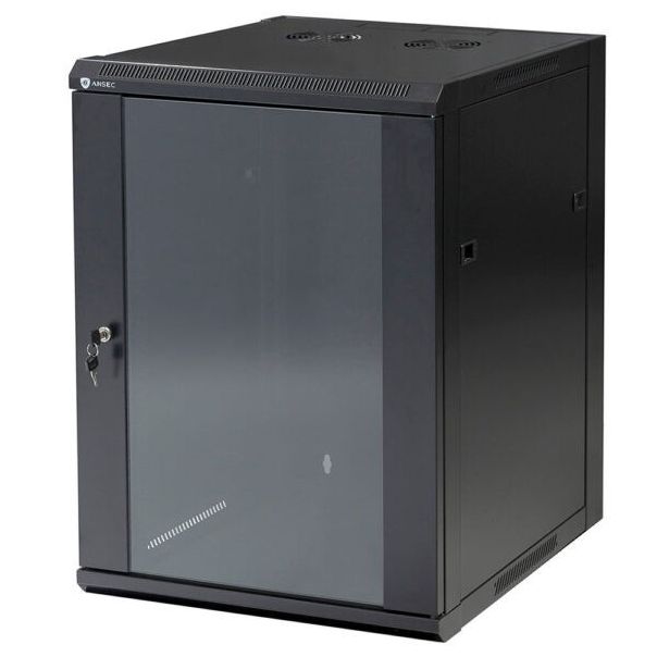 A4N Rek orman 12U 19inca, WS1-6412 wall mount cabinet 600x450 mm (1) - 43471