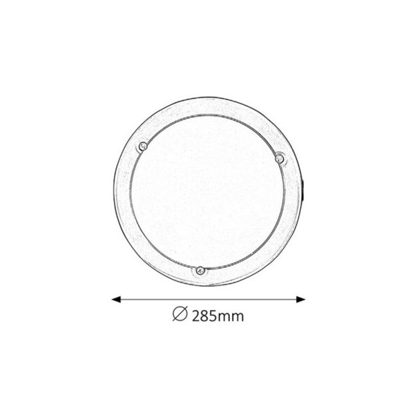 Rabalux Plafonjera Ufo E27 1x MAX 60W brušeni hrom (5121) - 5121-1-1