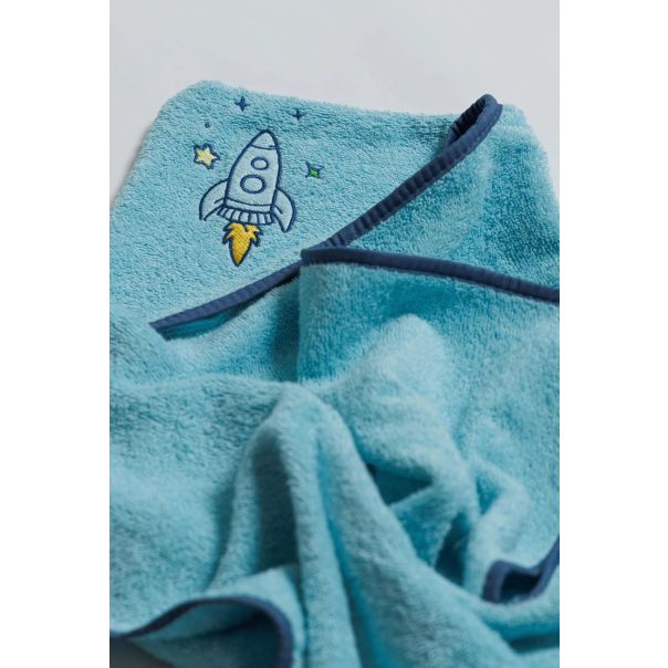 STEFAN Peškir sa kapuljačom 60x120cm Svemir, plava - 513-svemir