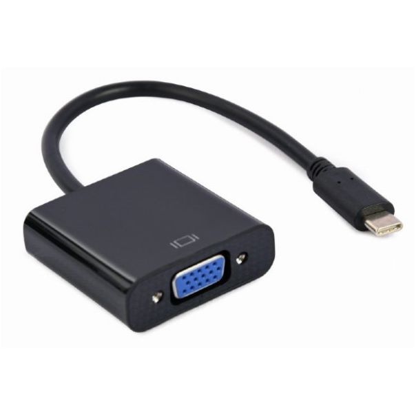 GEMBIRD Adapter A-CM-VGAF-01 USB Type-C na VGA, 15 cm, crna - 43680